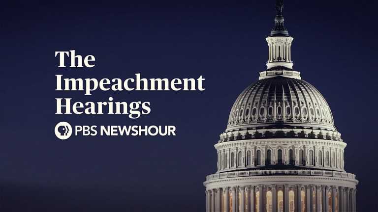 WATCH LIVE: The Trump Impeachment Hearings – Day 2 – PBS NewsHour Special
