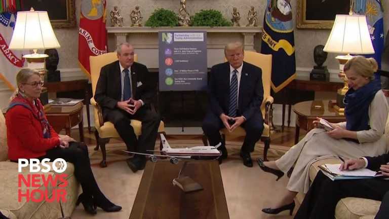 WATCH: Trump meets with New Jersey Governor Phil Murphy to discuss coronavirus efforts