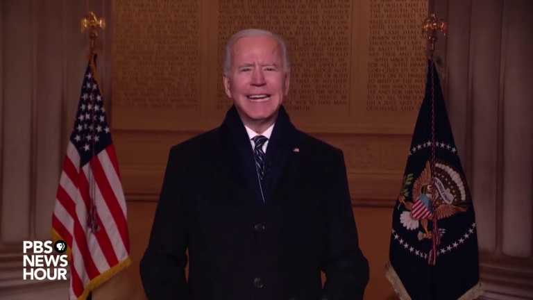 WATCH: Biden speaks at the Lincoln Memorial on inauguration night