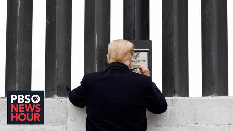 News Wrap: Trump touts border wall in visit to Texas