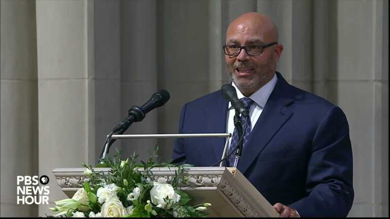 WATCH: Colin Powell’s son, Michael, speaks at father’s funeral service