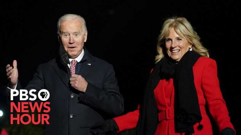 WATCH: Bidens greet families for Christmas during NORAD call