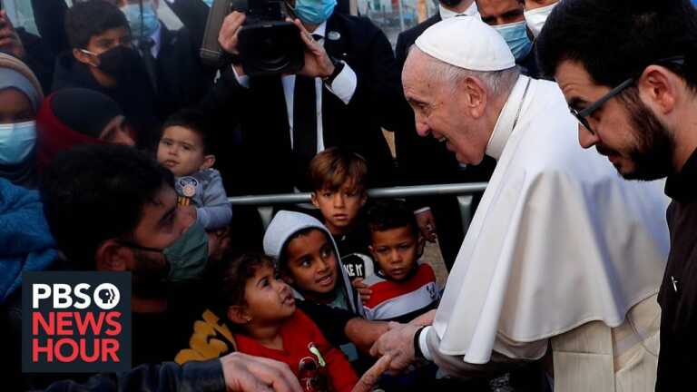 Pope urges compassion toward migrants in Lesbos, but doesn’t openly condemn Greek pushback