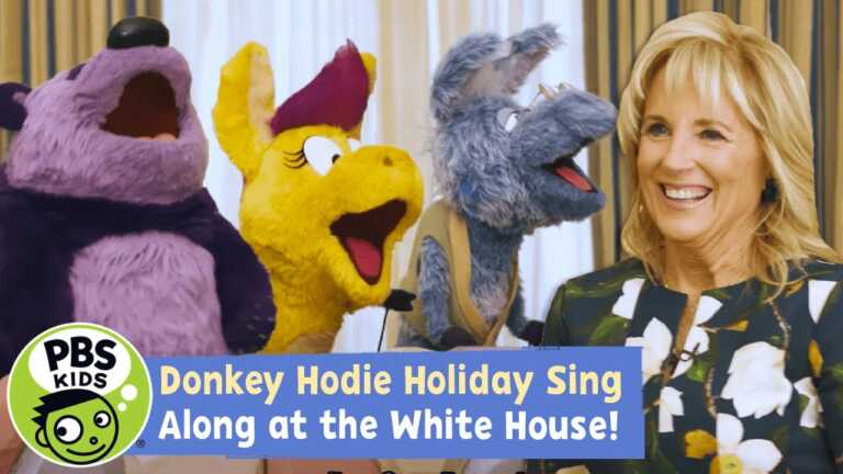 Donkey Hodie White House Holiday Sing-Along with First Lady Dr. Jill Biden! | PBS KIDS