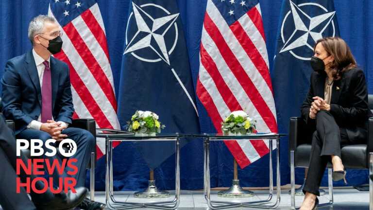 WATCH: Vice President Harris meets with NATO Secretary General Stoltenberg