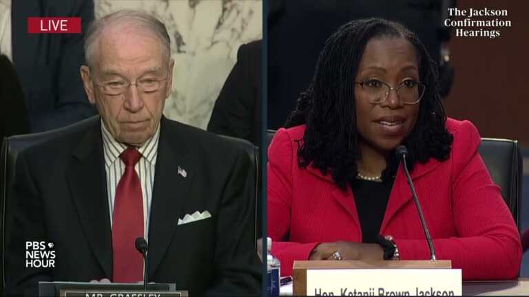 WATCH: Sen. Chuck Grassley questions Jackson in Supreme Court confirmation hearings