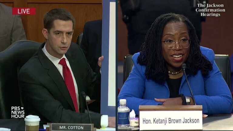 WATCH: Sen. Cotton questions Jackson on past representation of Guantanamo Bay detainees