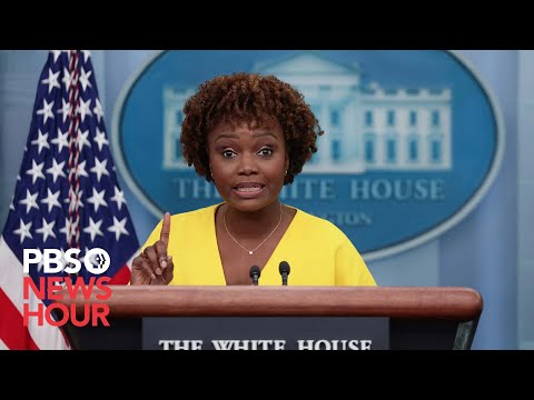 WATCH LIVE: White House press secretary Karine Jean-Pierre holds news briefing