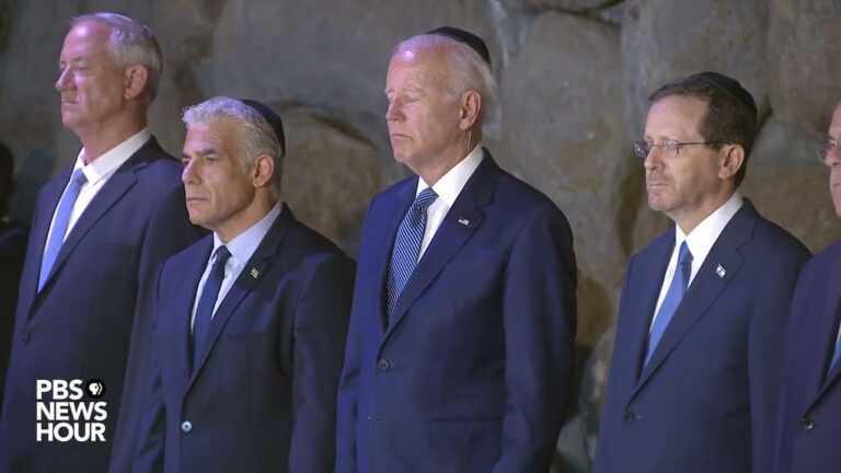 WATCH: Biden, Israeli leaders visit Yad Vashem, Israel’s memorial to victims of the Holocaust