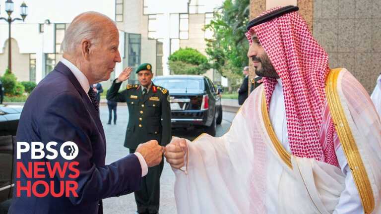 WATCH: Biden, Saudi Crown Prince Mohammed bin Salman meet in Saudi Arabia