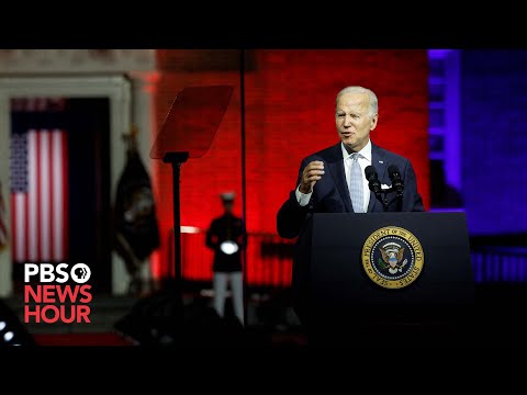 Biden accuses Trump and his supporters of undermining the nation’s democratic values