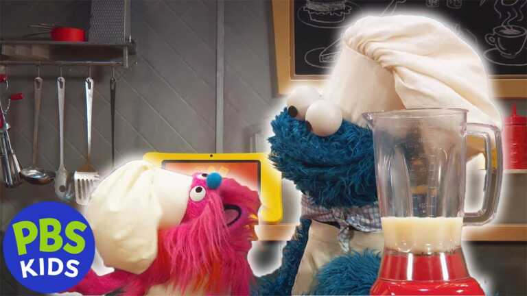 Sesame Street | Cookie Monster and Gonger Make a Smoothie | PBS KIDS