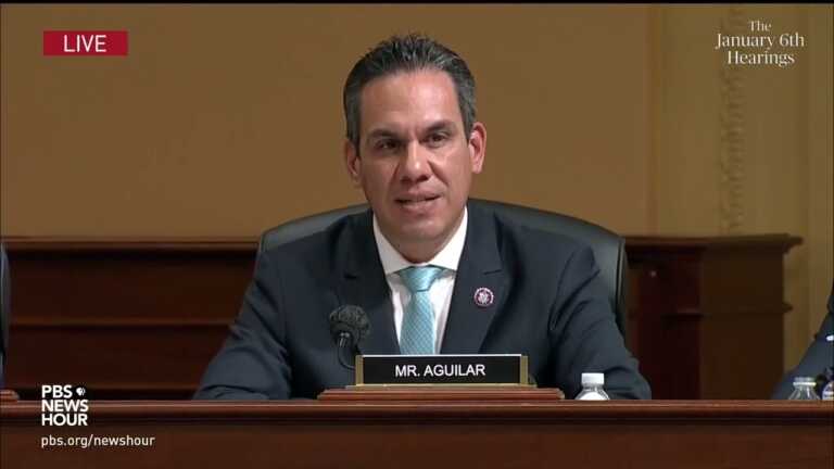 WATCH: Rep. Aguilar said White House had sufficient warning to stop Jan. 6 march to Capitol